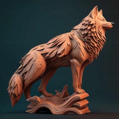 3D model wolf (STL)